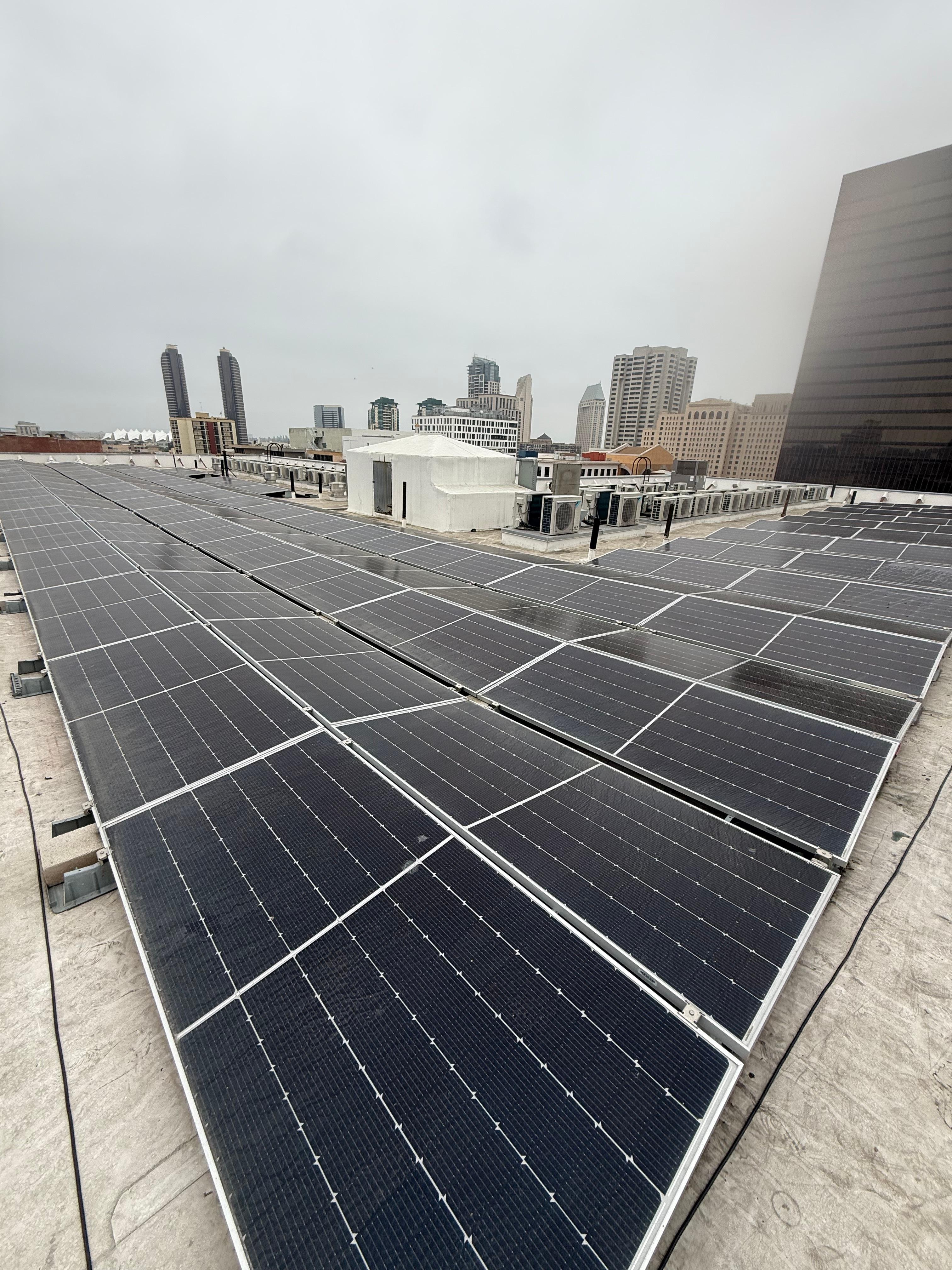 Cloudy skies, clean panels